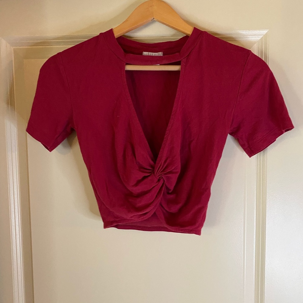 Red crop from urban outfitters